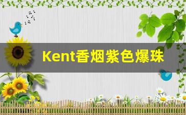 Kent香烟紫色爆珠-kent香烟所有系列