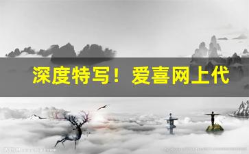深度特写！爱喜网上代购“爱憎无常”