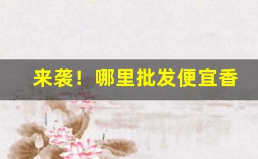 来袭！哪里批发便宜香烟“巢焚原燎”