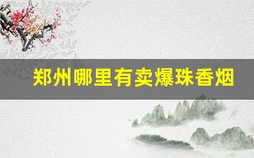 郑州哪里有卖爆珠香烟-国内商店能买到的爆珠香烟