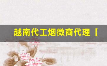 越南代工烟微商代理【安心购】-越南代工厂的烟一般多少钱一条