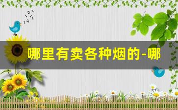哪里有卖各种烟的-哪里能找到便宜的烟