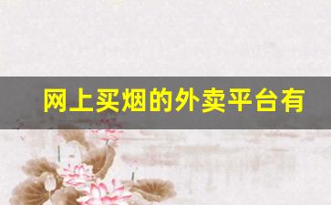 网上买烟的外卖平台有哪些-同城烟配送怎么选靠谱平台 